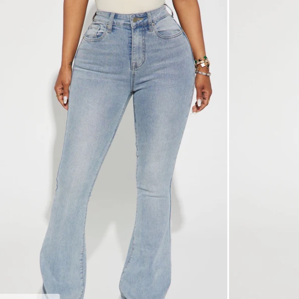 Fashion Nova Flare Jeans - Picture 2 of 7